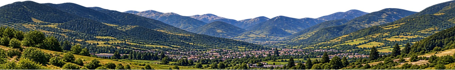 El valle de la Cerdanya visto desde la montaña